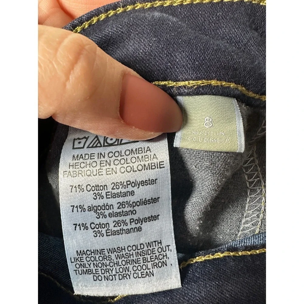 Michael Kors Dark Wash‎ Denim Jeans Slim Fit Classic Style Women's Size 8